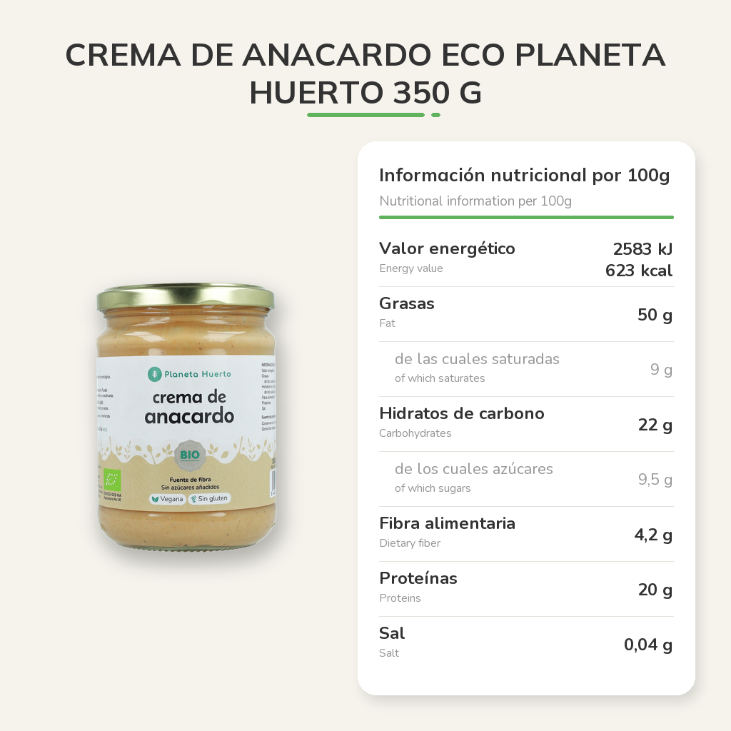 Información nutricional