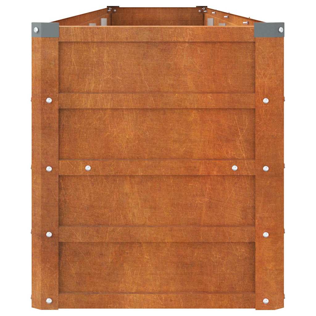 Arriate Oxidado De Acero Corten 320x40x45 Cm_4
