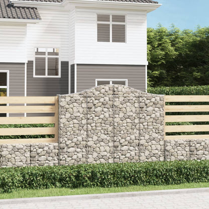 Cestas Gaviones 5 Uds Forma De Arco Hierro 200x30x160/180 Cm_1