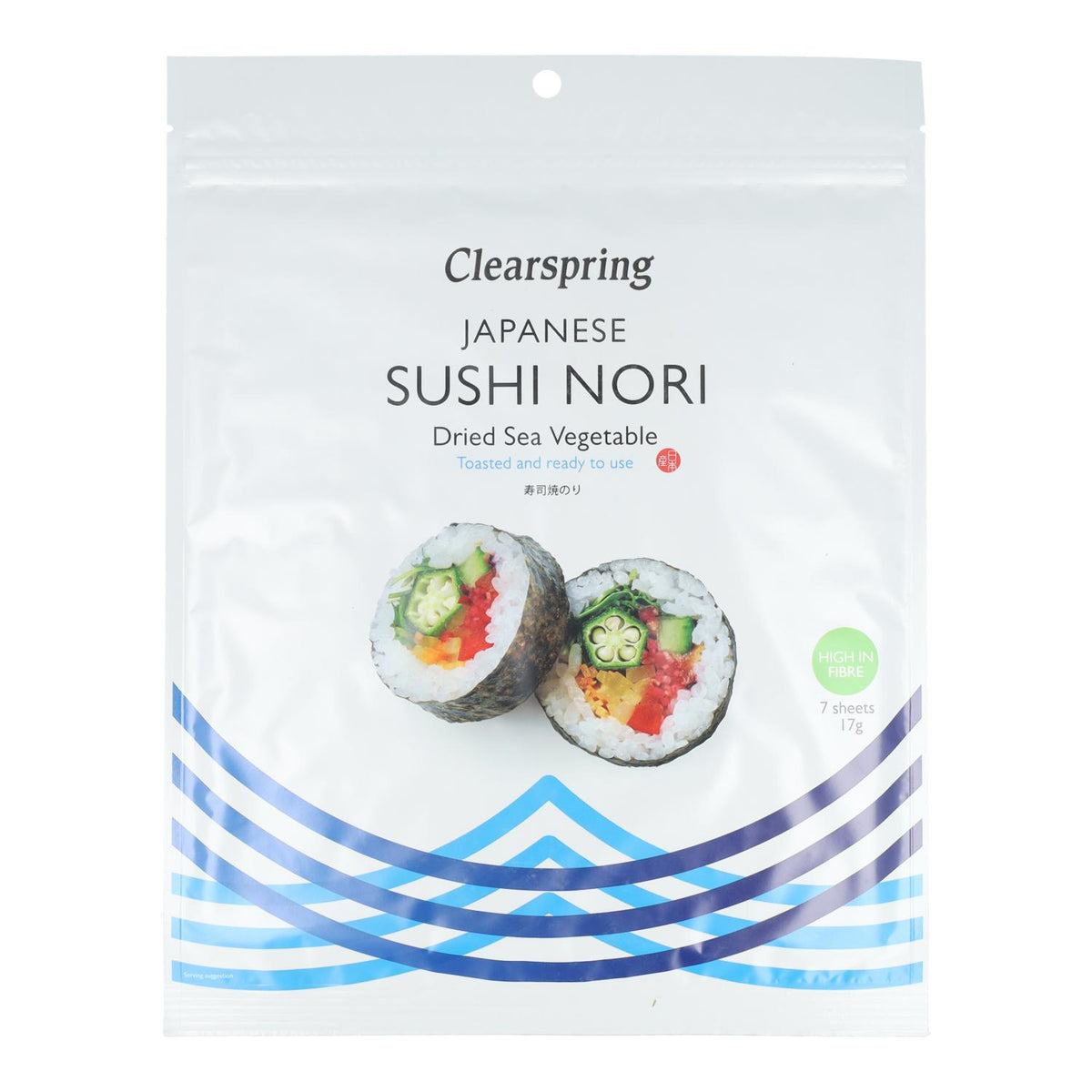Alga Nori especial Sushi Clearspring 7 hojas 17 g