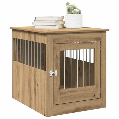 Jaula Para Perros Mueble Madera Contrachapada Roble Artesanal_2