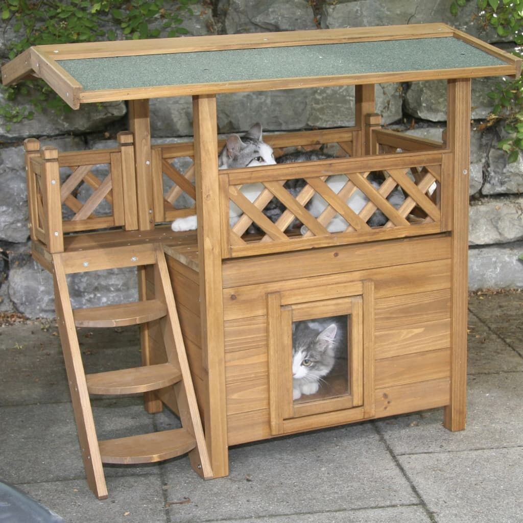 Kerbl Casa Para Gatos Lodge 77x50x73 Cm_4