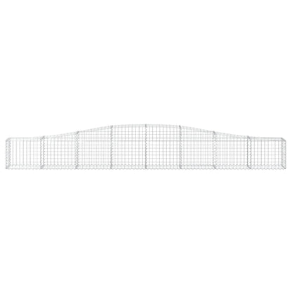 Cestas De Gaviones 10 Uds Forma De Arco Hierro 400x30x40/60 Cm_3