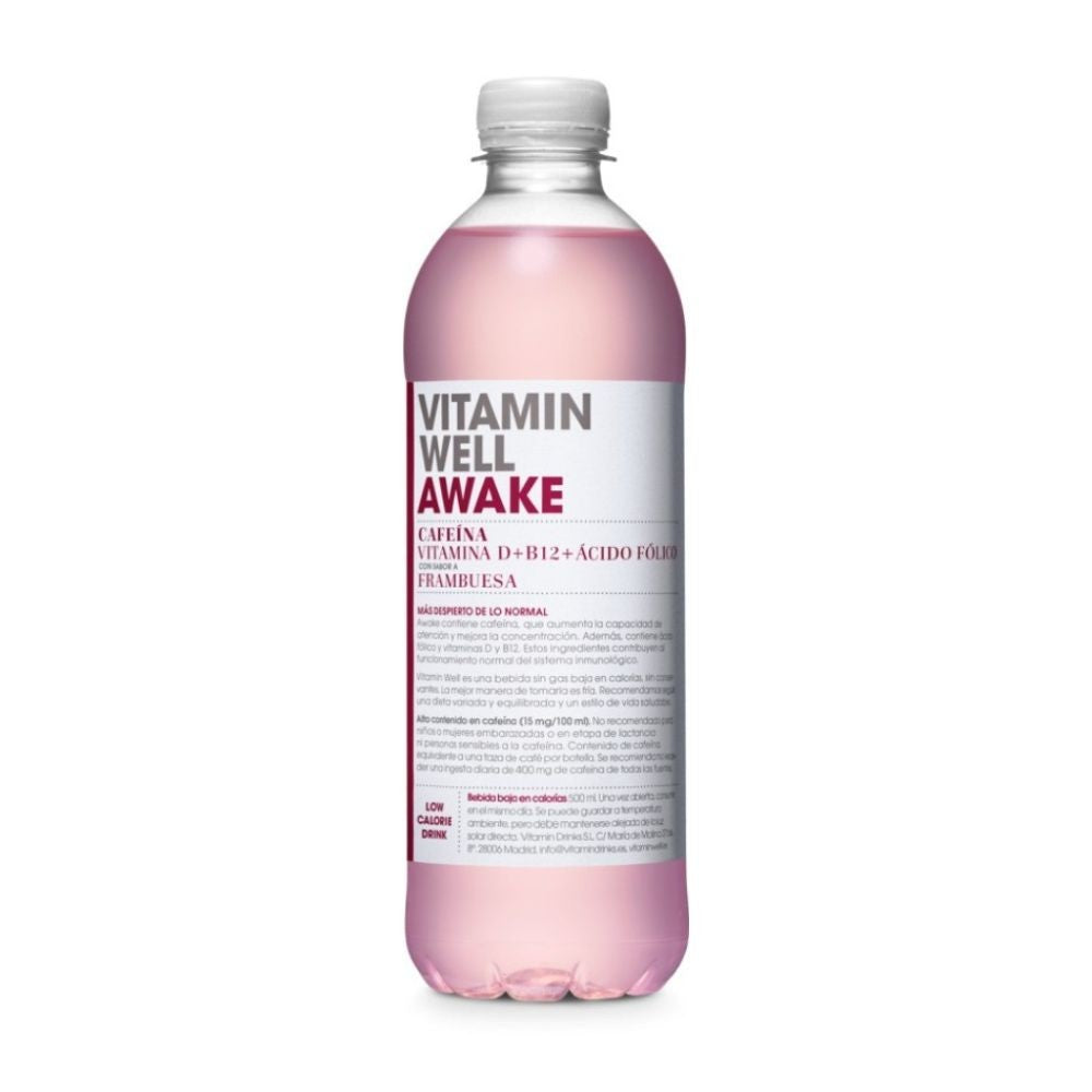 Bebida Vitaminada Awake Frambuesa 500ml Vitamin Well_0