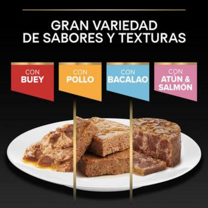 PURINA PRO PLAN Gato Húmedo ESTERILIZADO Terrine Bacalao Sobre 10 x 75g