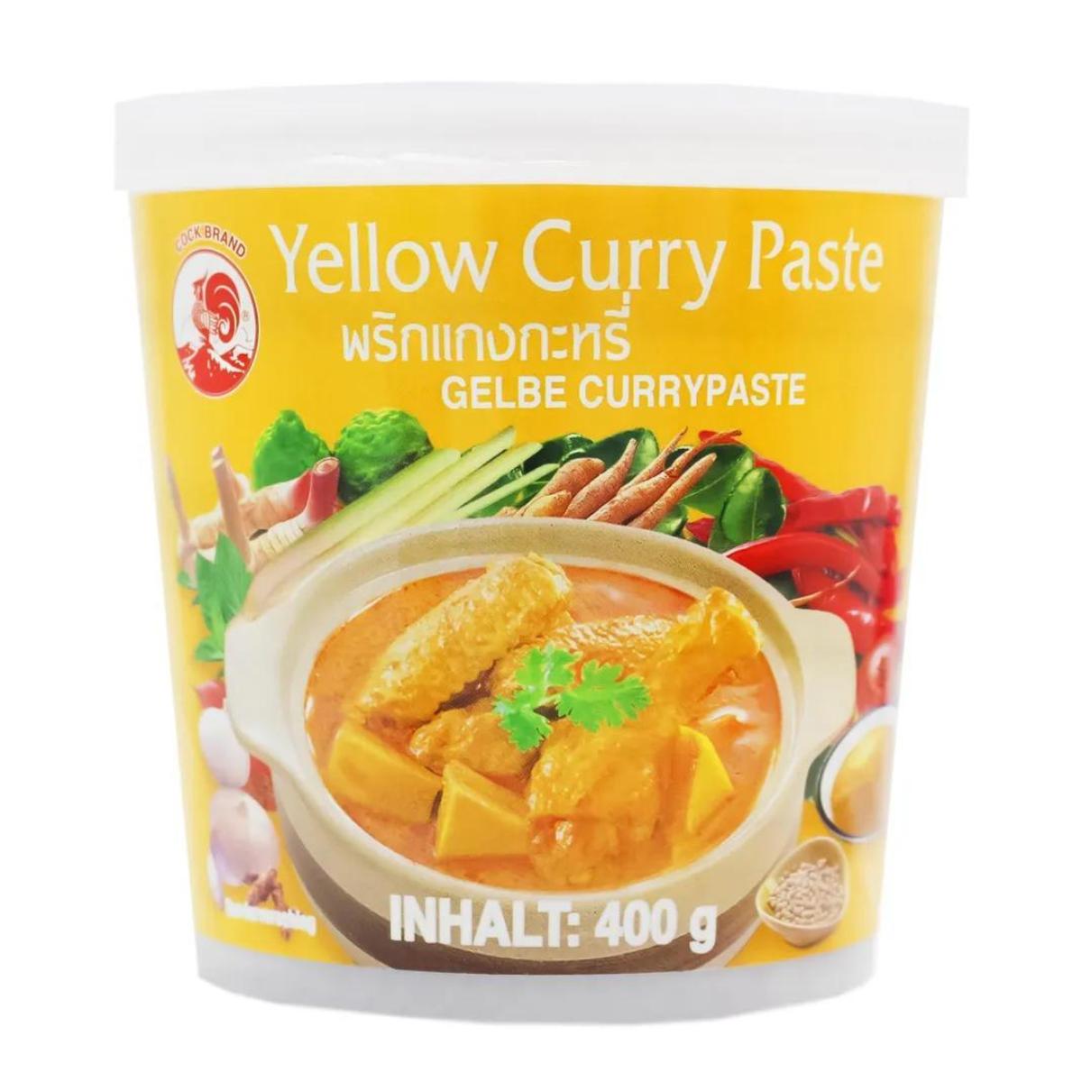 Pasta de Curry, amarilla Cock 400 g