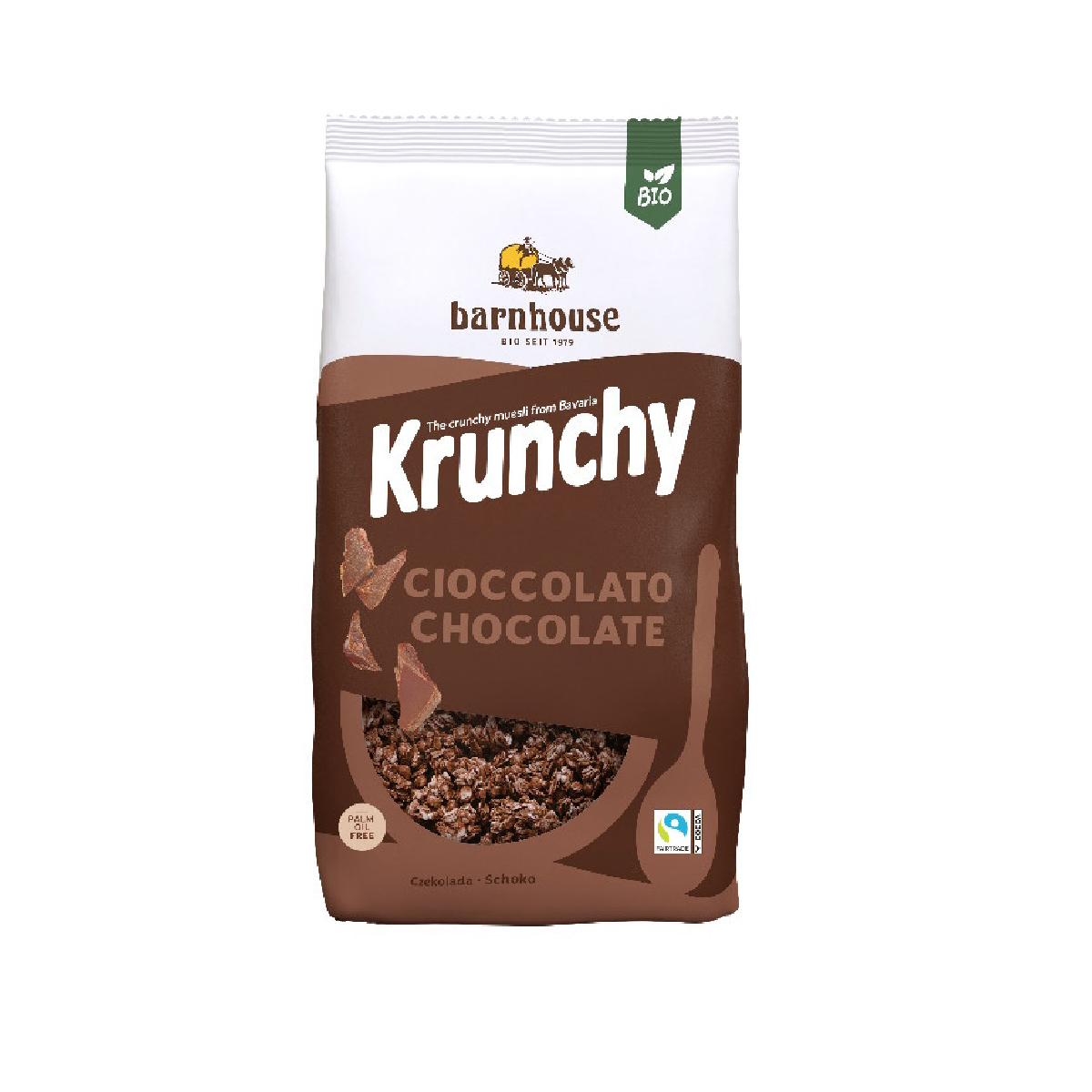 Muesli Krunchy Sun Chocolate BIO Barnhouse 750 g