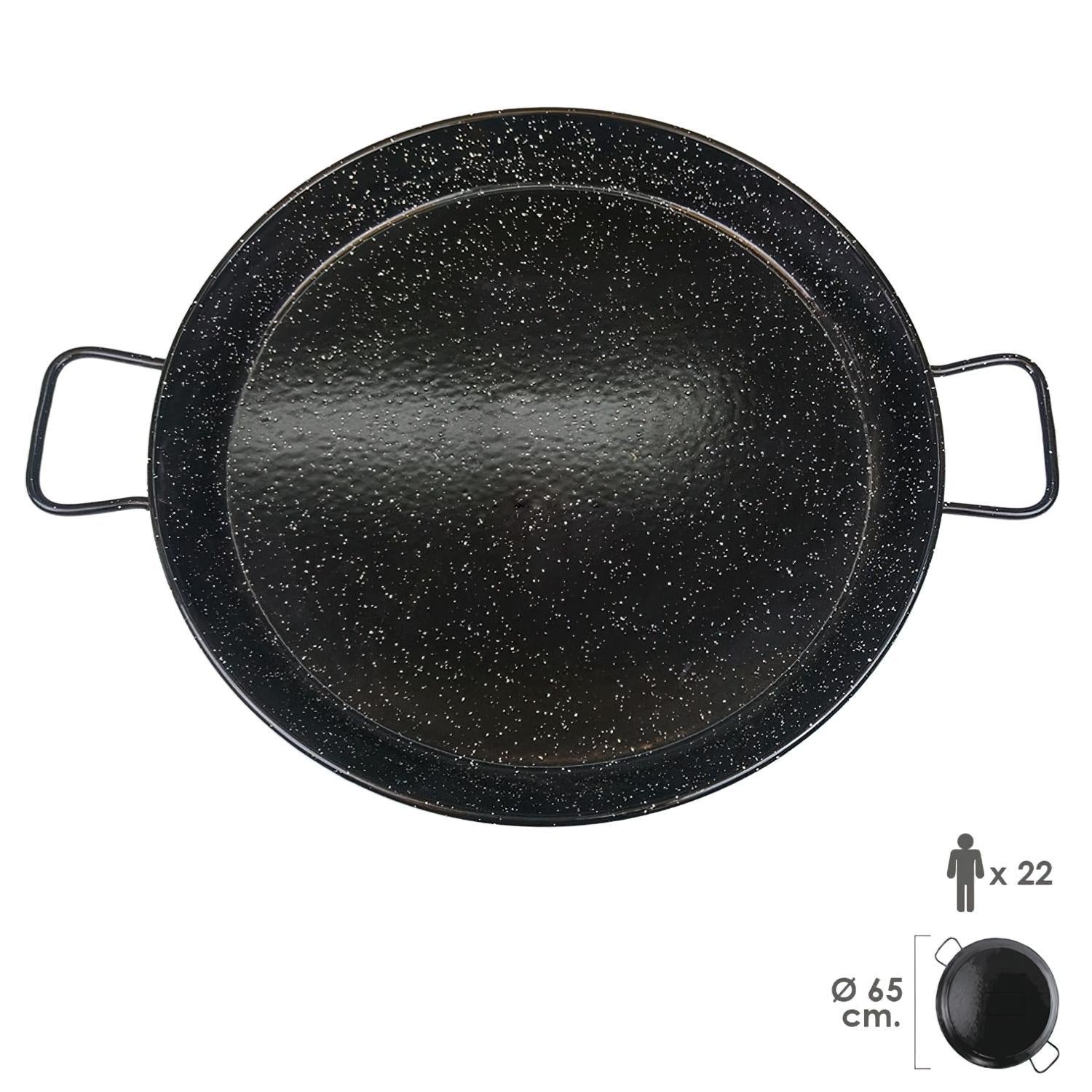 Paellera Valenciana Esmaltada 22personas/ 65 cm_2