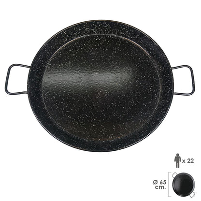 Paellera Valenciana Esmaltada 22personas/ 65 cm_2