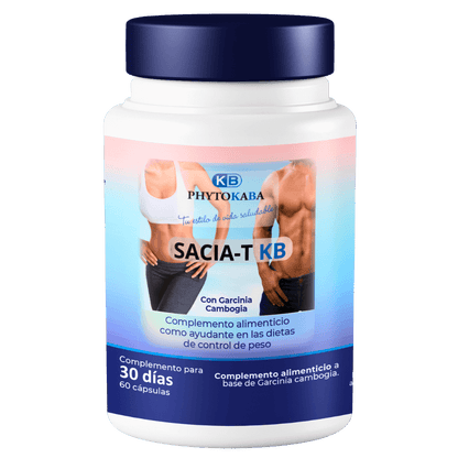 Sacia-t Kb 60 Cápsulas A Base De Garcinia Cambogia_0
