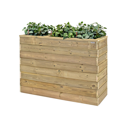 Jardinera Con Autorriego De Madera Nidum Basic Interior Y Exterior Hortalia 110x40x80 Cm_0