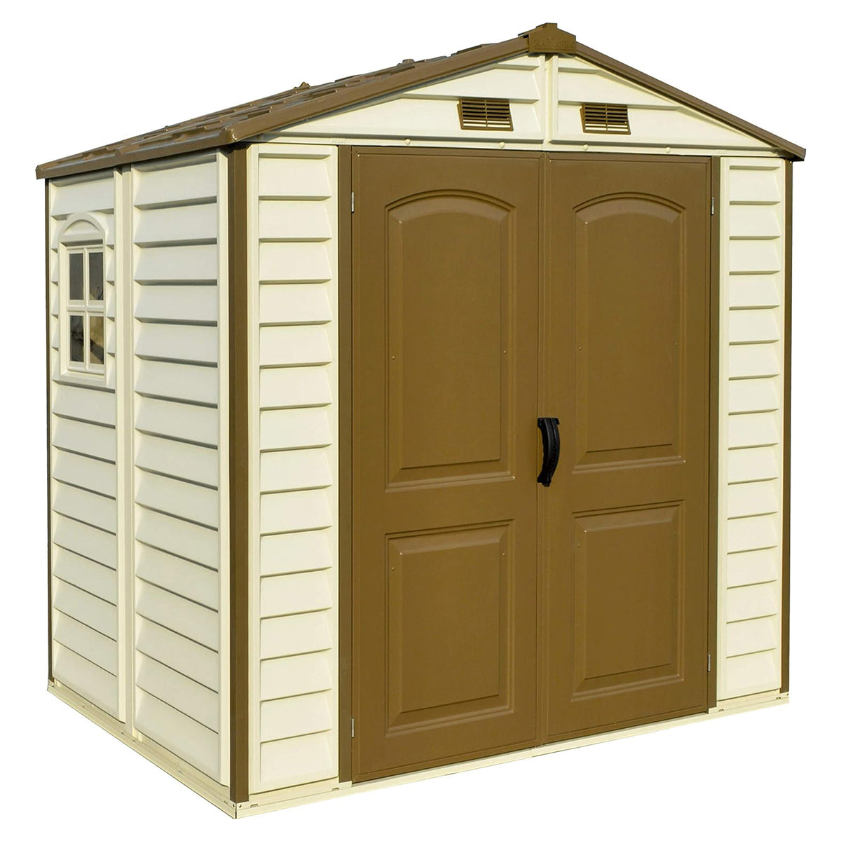 Caseta Jardín Storeall 8×6 Pvc Marfil/marrón_0