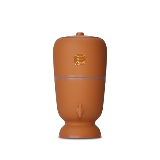 Filtro De Agua 5l. Arcilla Natural – 10l. Total (5l. Filtrados + 5l. Reserva) – 47 Cm Alto X 24 Cm Ø - La Stéfani_0