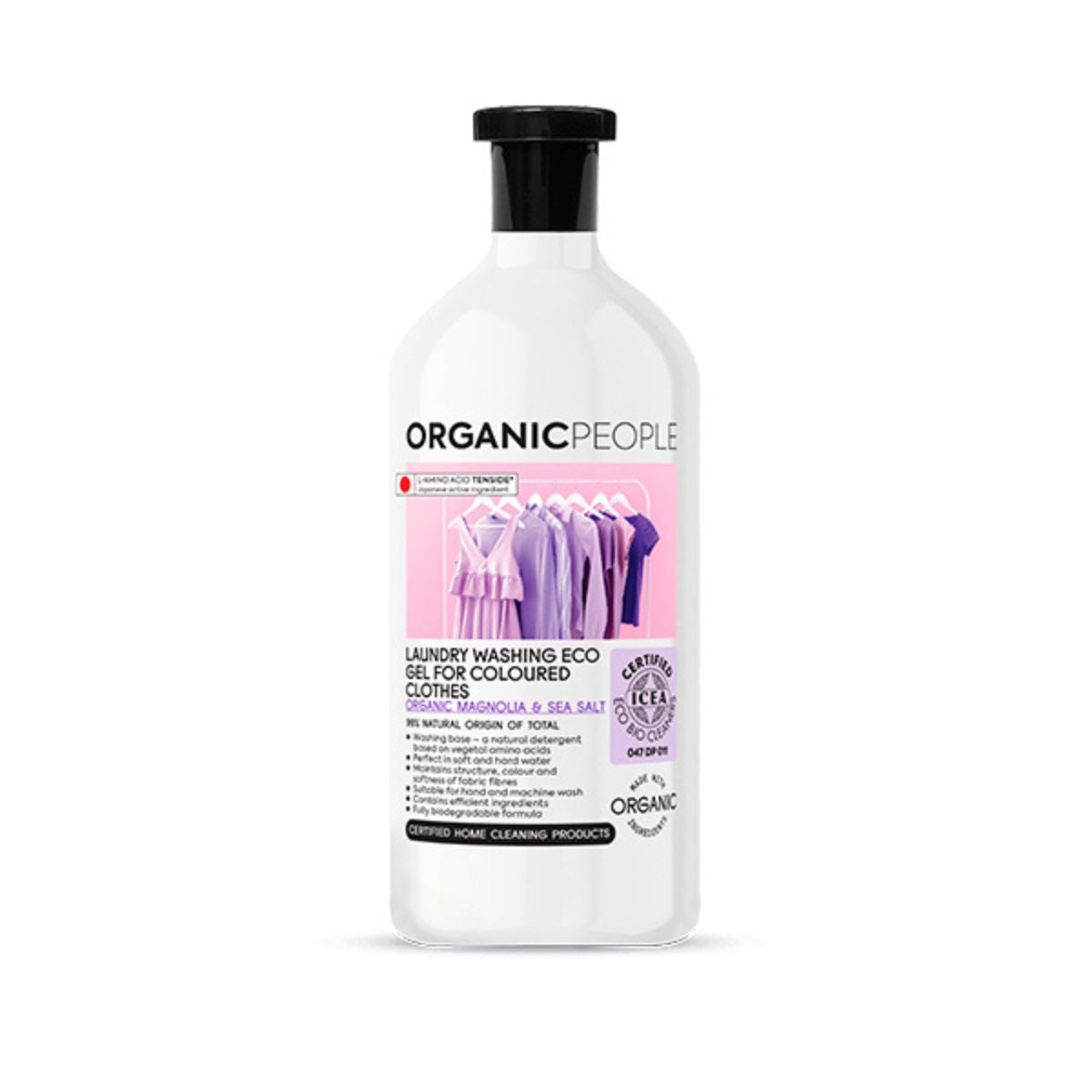 Detergente Líquido ECO Magnolia Orgánica y Sal Marina, Organic People, 1000 ml