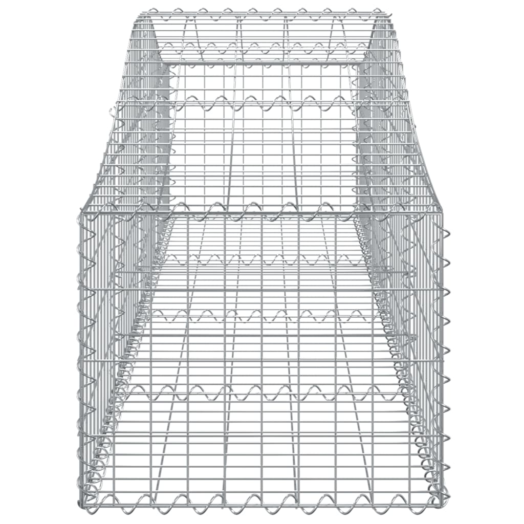 Cestas De Gaviones 20 Uds Forma De Arco Hierro 200x50x40/60 Cm_4