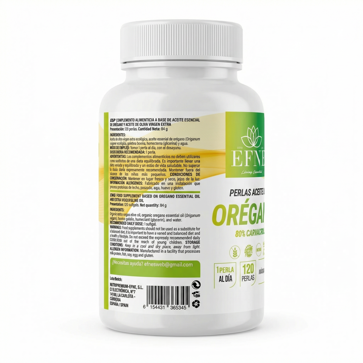 Aceite De Orégano Premium 80% Carvacrol (120 Perlas) - Efne_2