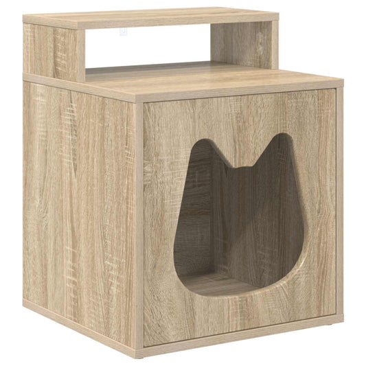 Casa Para Gatos Sonoma 42,5 X 40 X 53,5 Cm Madera De Ingeniería_0