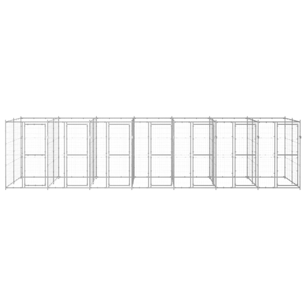 Perrera De Exterior De Acero Galvanizado 16,94 M²_0
