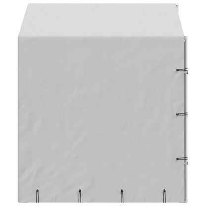 Perrera De Exterior Con Toldo Acero Galvanizado Plata 2x2x2,5 M_4