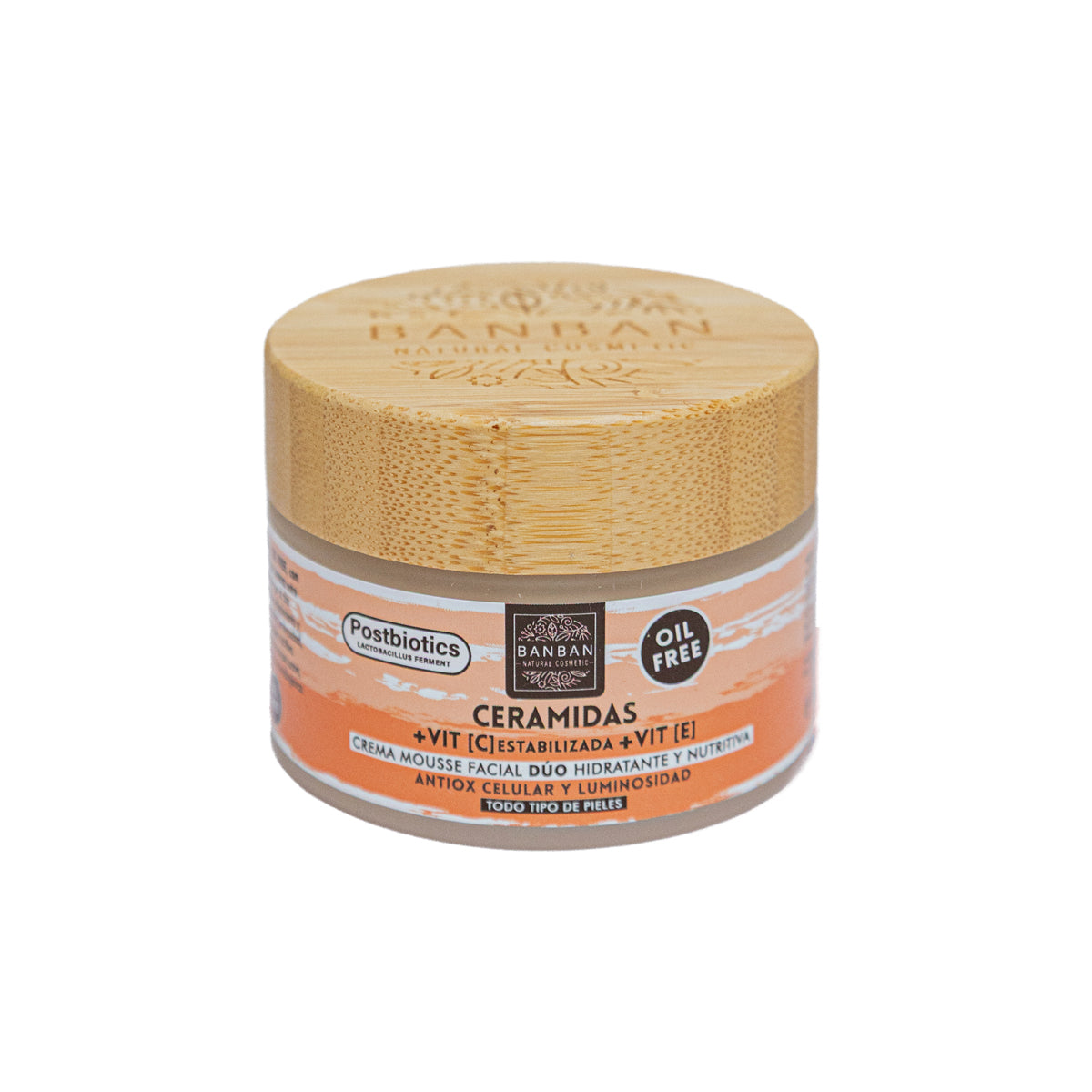 Crema Mousse Facial Dúo Ceramidas y Vitamina C 50ml Banban_0