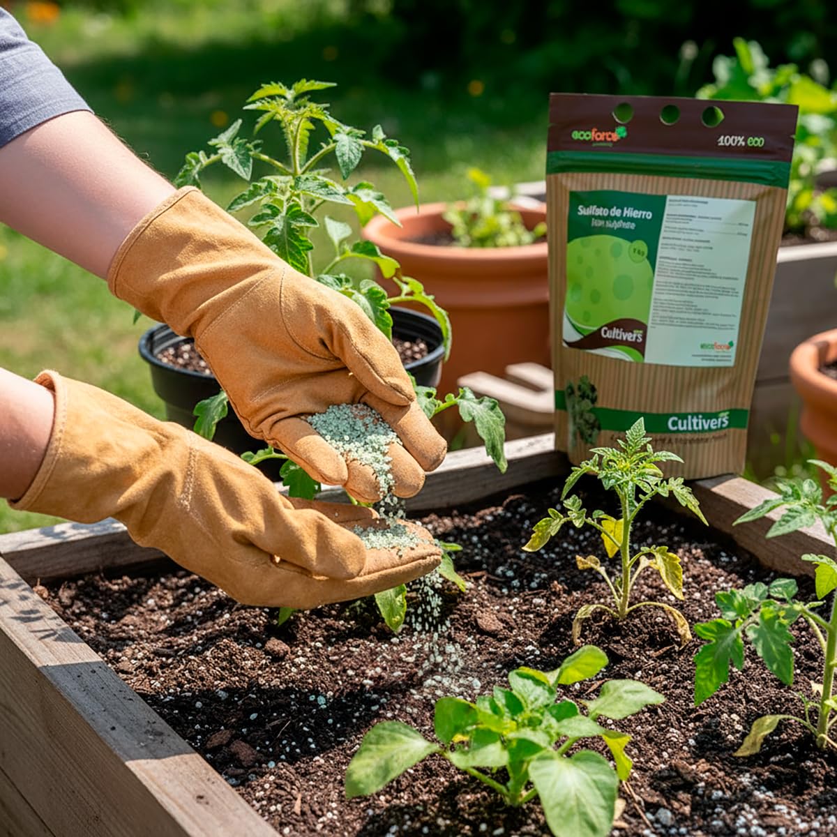 Cultivers Sulfato De Hierro Heptahidratado Granulado 250 G | Producto Mineral Para Jardinería Y Hogar, Uso Técnico…_1