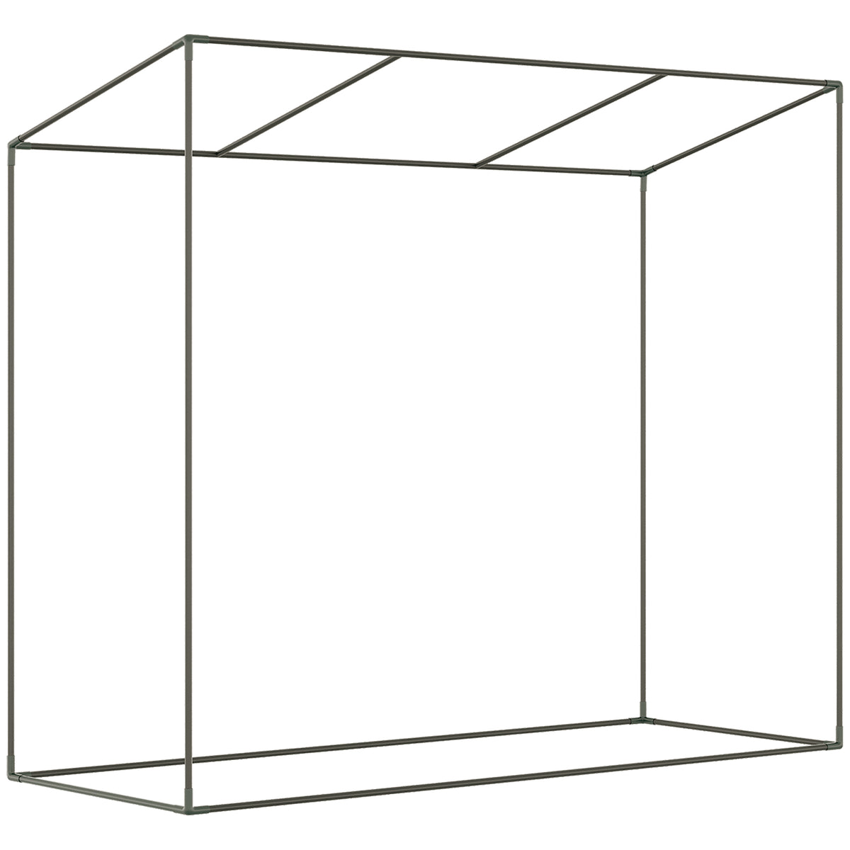 Outsunny Invernadero Pequeño Con Ventanas Para Cultivar Tomates Blanco_4