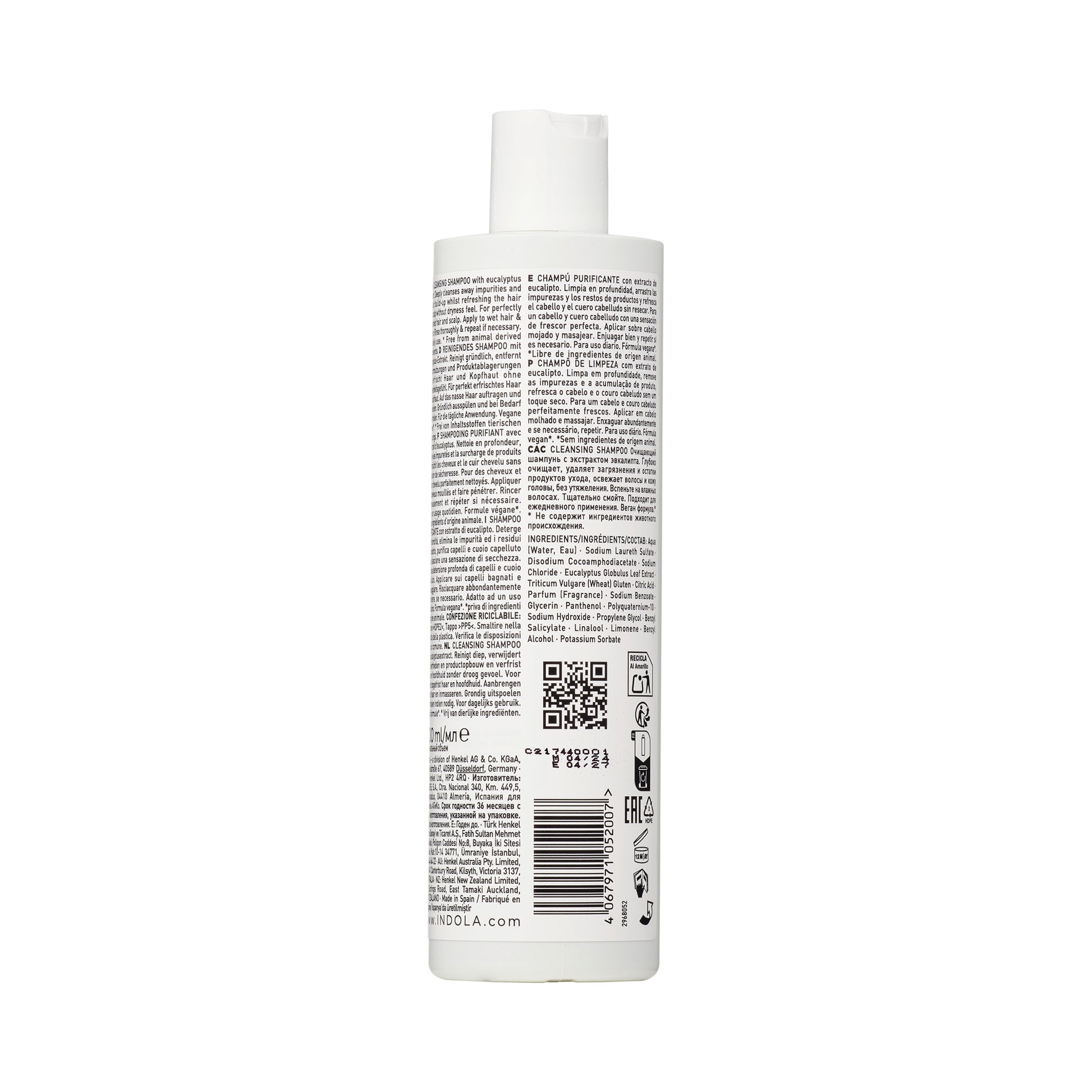 Indola Champú Detox Purificante Profesional Para Cuero Cabelludo Graso 300ml_2