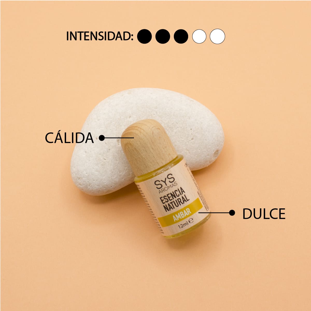 Esencia Natural Ámbar SYS Aromas 12 ml | Aroma Dulce y Amaderado | Para Quemadores y Humidificadores_3
