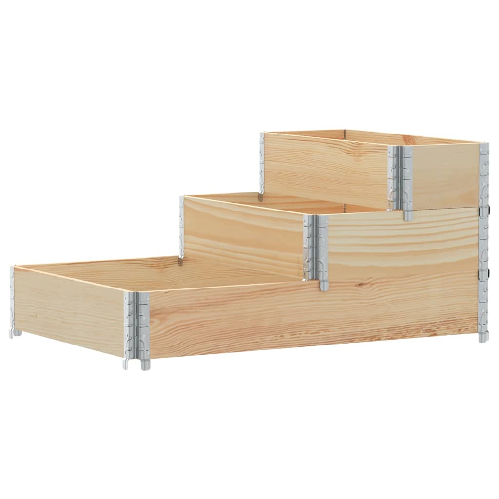 Arriate Elevado De 3 Niveles Madera Maciza De Pino 120x80 Cm_4