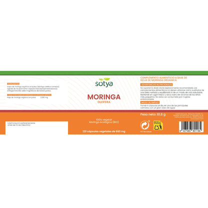 Moringa Oleifera Sotya 120 cápsulas vegetales