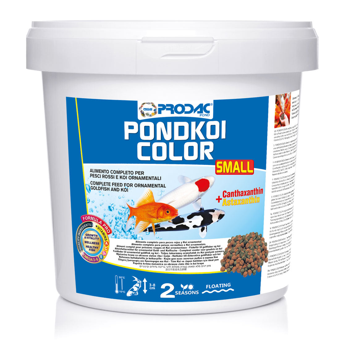 Alimento Para Peces Rojos De Estanque En Gránulos Pondkoi Color Small 2 Kg_0