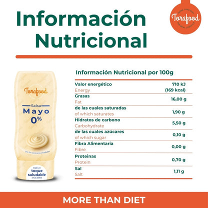 Salsa Zero Mayonesa Torafood 330ml