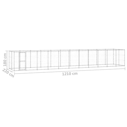 Perrera De Exterior De Acero Galvanizado 26,62 M²_5