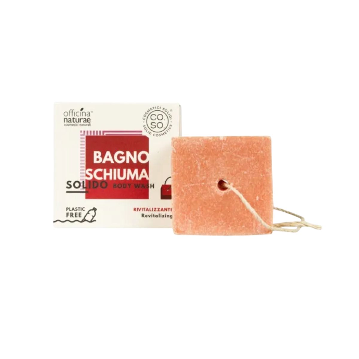 Gel de baño sólido revitalizante Sin residuo 64gr Ecologico Officina Naturae
