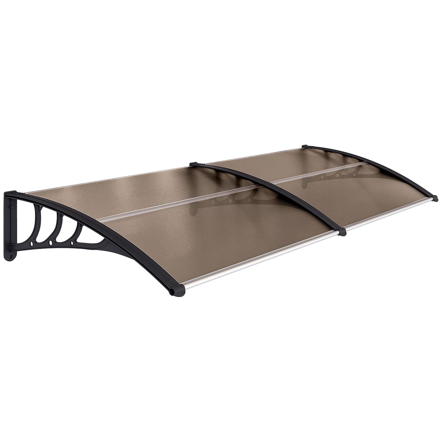 Outsunny Marquesina Para Puertas Y Ventanas 195x75cm Con Soporte De Aluminio_0