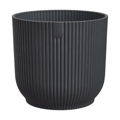 Maceta Antracita Vibes Fold Round Elho 14cm 100% reciclado