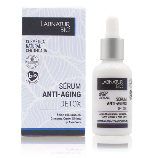 Sérum Facial Detox Labnatur Bio 30 ml | Revitaliza, Hidrata y Protege | Luminosidad y Efecto Antifatiga | Vegano_0