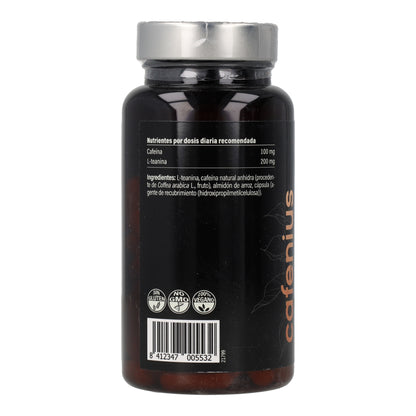 Cafenius cafeína + L-teanina Paleobull 60 cápsulas