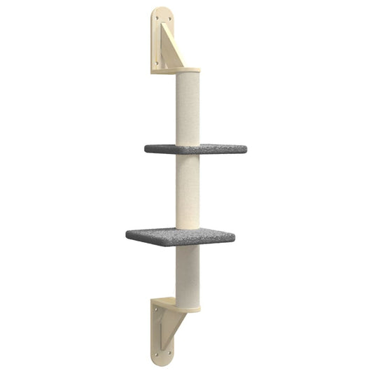 Árbol Rascador Para Gatos De Pared Gris Oscuro 108 Cm_0
