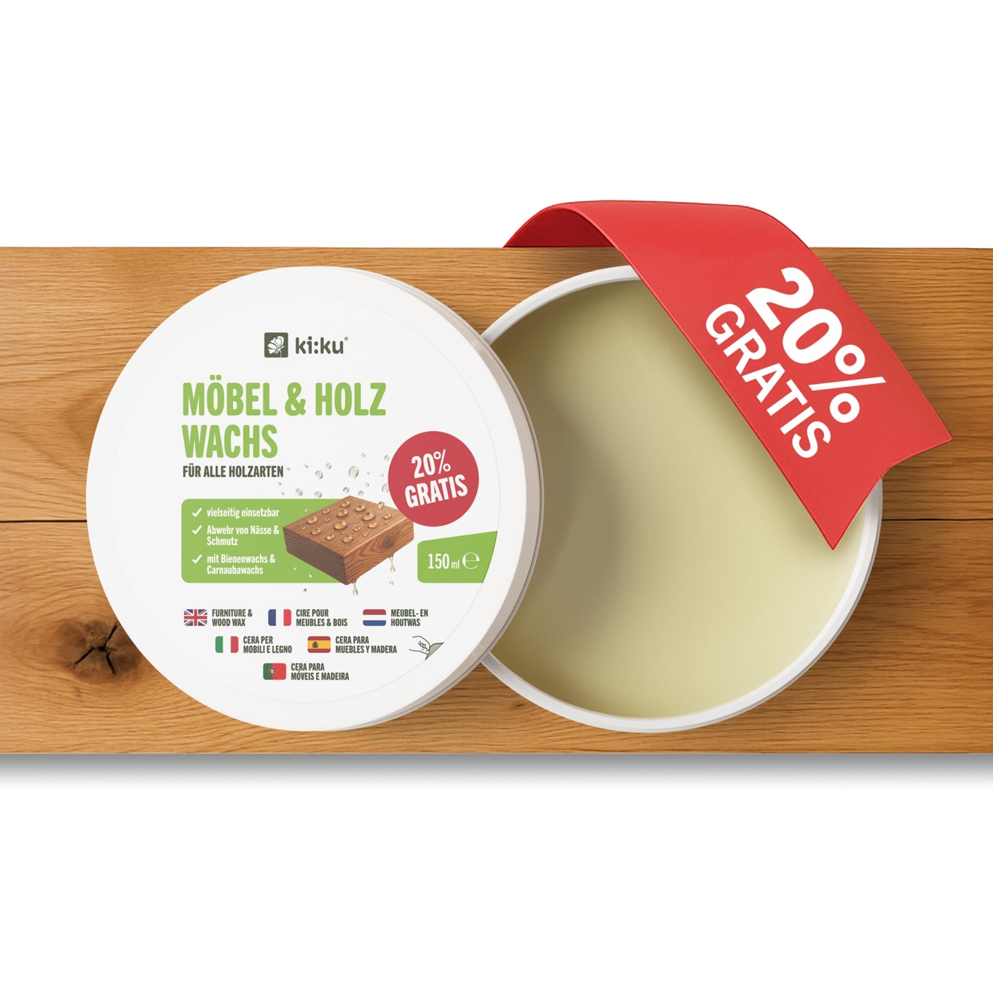 Cera Para Muebles Y Madera - Ki:ku - 150 Ml_0