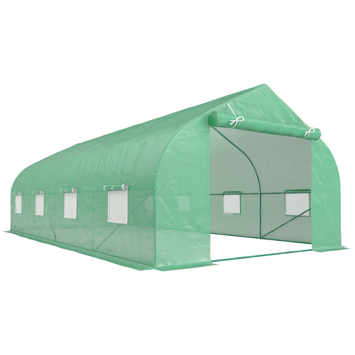 Outsunny Invernadero De Jardín 6x3x2 M Tipo Túnel Para Cultivo Plantas_0