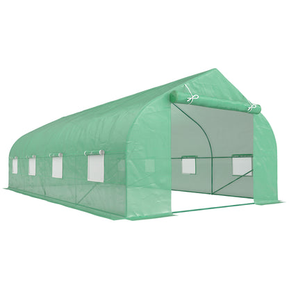 Outsunny Invernadero De Jardín 6x3x2 M Tipo Túnel Para Cultivo Plantas_0