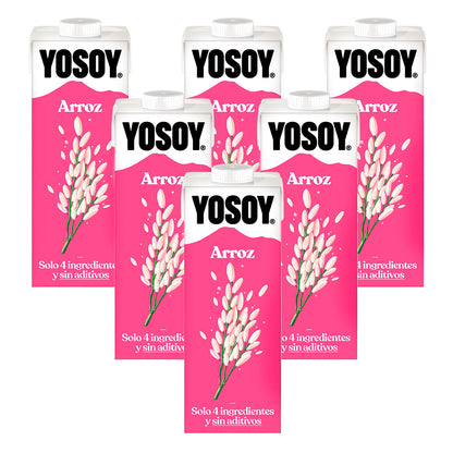Pack 6 x Bebida de arroz Yosoy 1 L
