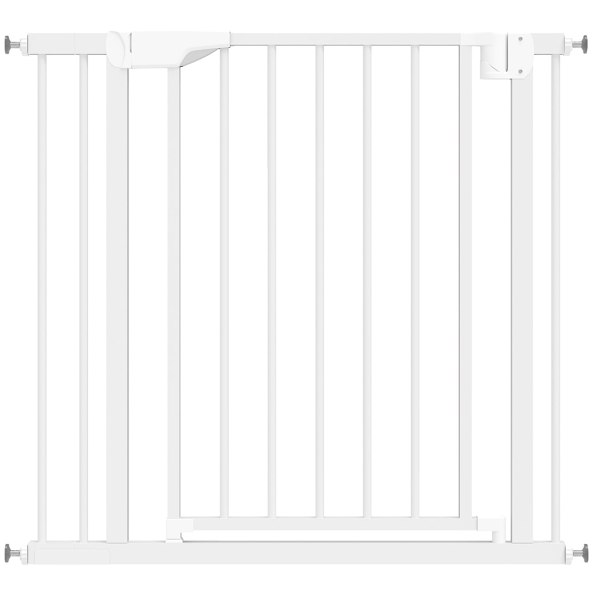 Pawhut Barrera De Seguridad Para Niños Y Perros Ancho De 76-88 Cm Blanco_0