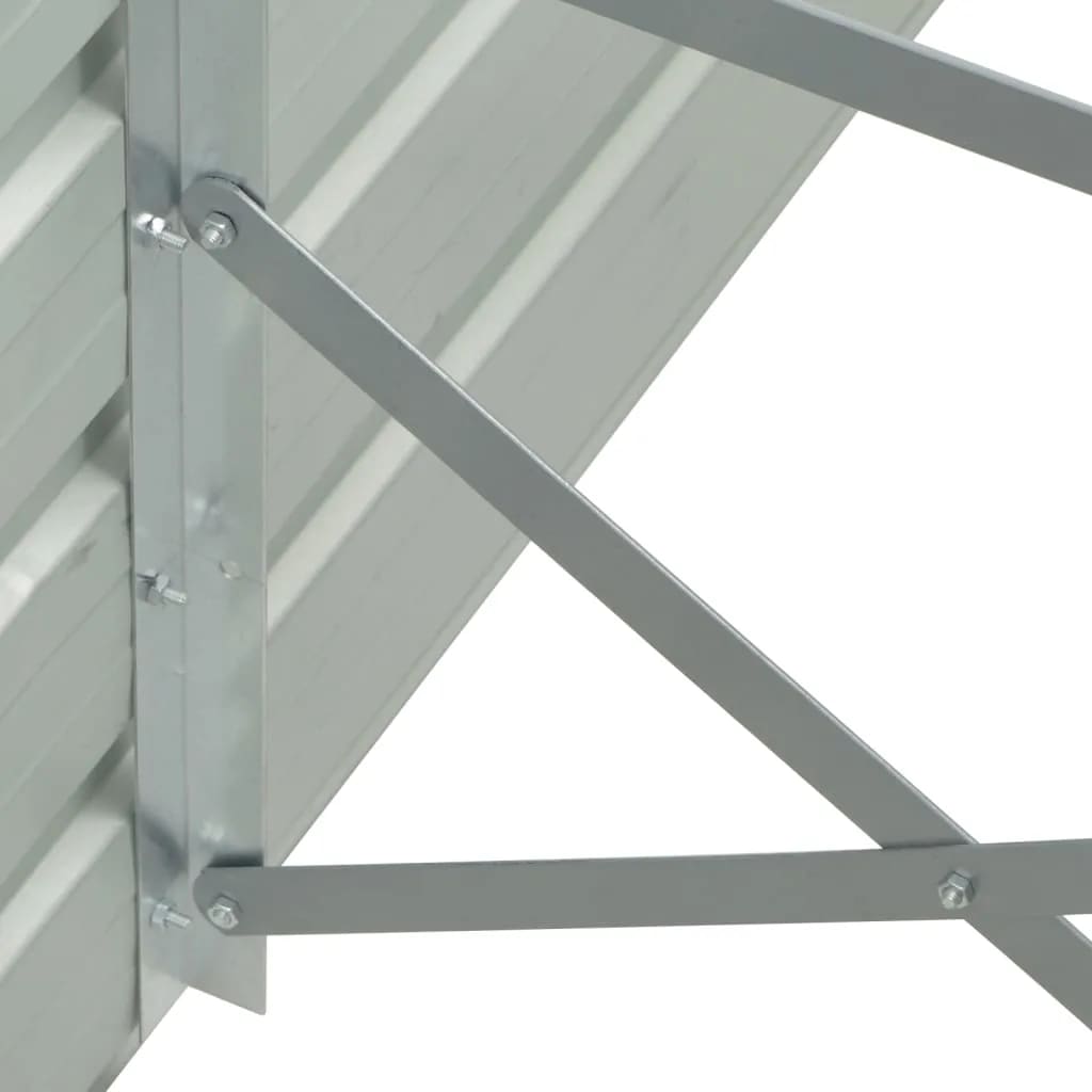 Arriate De Jardín De Acero Galvanizado Marrón 480x80x77 Cm_4