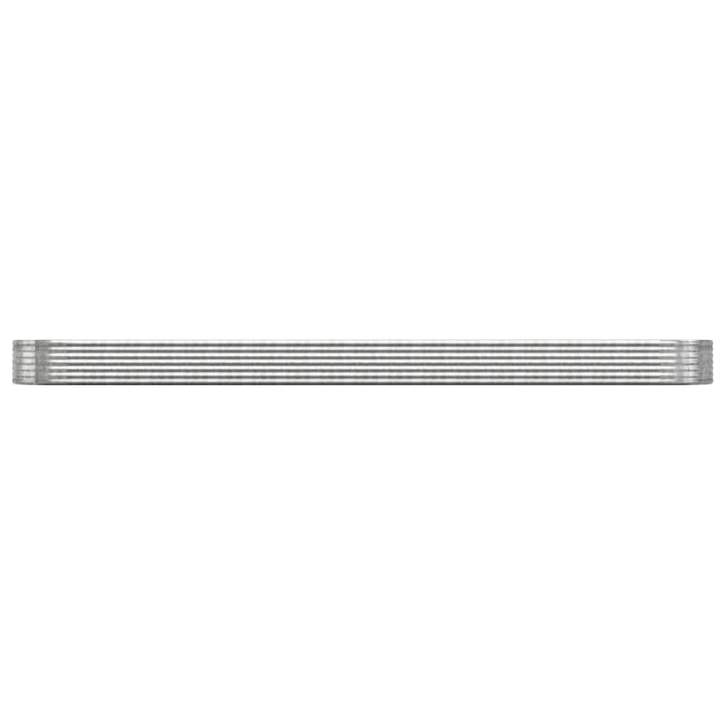 Jardinera Arriate Acero Galvanizado Plata 544x100x36 Cm_2
