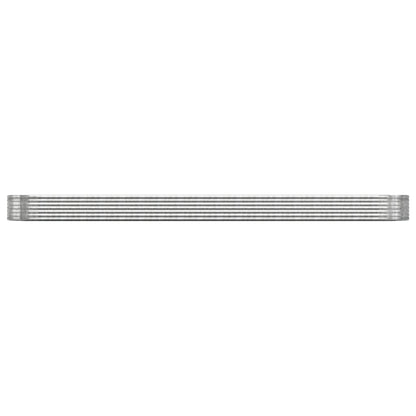 Jardinera Arriate Acero Galvanizado Plata 544x100x36 Cm_2