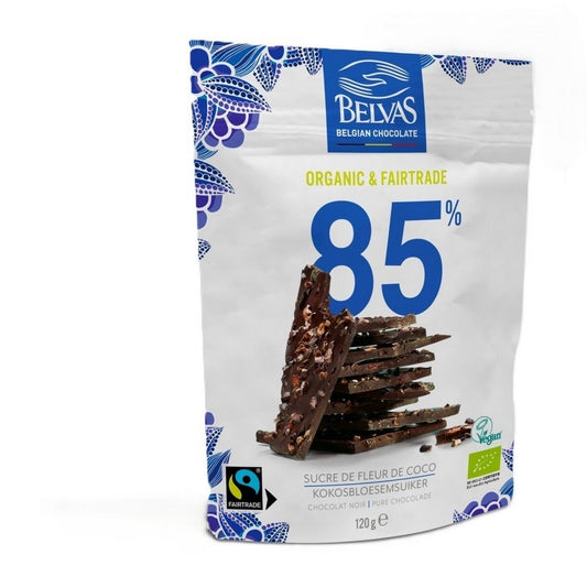 Chocolate Negro Artesanal Trozos Cacao  Belvas 120 g