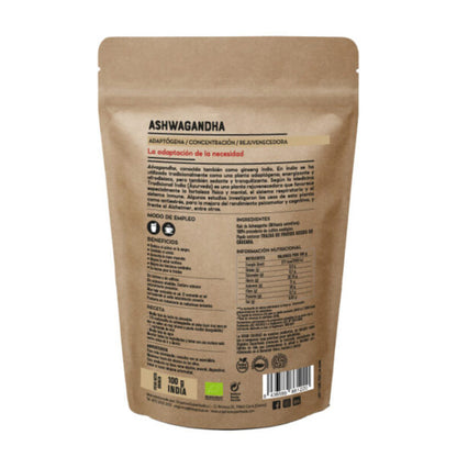 Ashwagandha Bio En Polvo 100g - Orgánica Superfoods_1