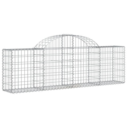 Cestas De Gaviones 4 Uds Forma De Arco Hierro 200x30x60/80 Cm_2